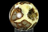 Crystal Filled, Polished Septarian Sphere - Utah #167876-2